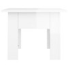 vidaXL Coffee Table High gloss white Engineered wood Medium - 4 of 4