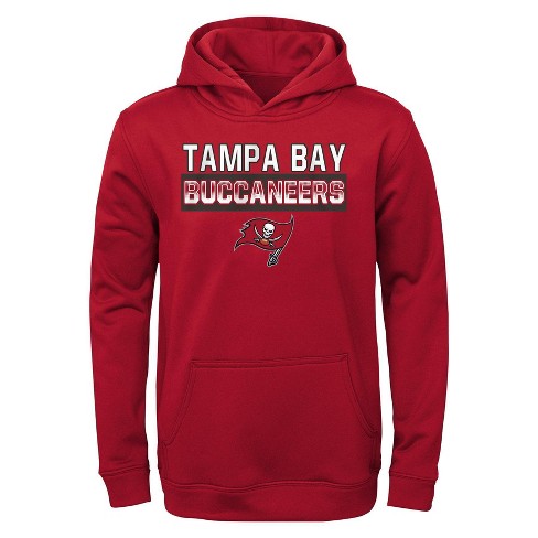 Nfl Tampa Bay Buccaneers Boys' Long Sleeve Performance Hooded