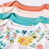 Baby Girls' 4pk Short Sleeve Bodysuit - Cloud Island™ Floral - image 3 of 4