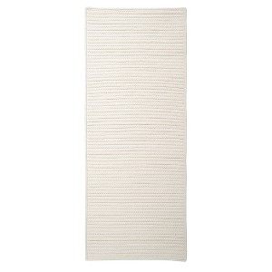 Colonial Mills Ikebana Braided Runner, White 2x13, Rectangle Shape - 1 of 2