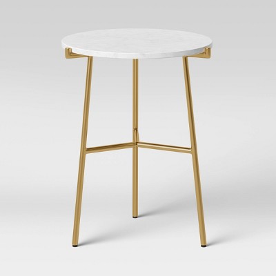 Rosedale Round Marble End Table White - Project 62™