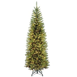 7.5' Prelit LED PowerConnect Kingswood Fir Artificial Christmas Tree Multicolor Lights - National Tree Company - 1 of 4