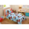 Disney Moana Feel The Waves Aqua, Coral and Violet with Pua Pig and Tropical Flowers Super Soft Toddler Blanket - 4 of 4