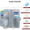 BEAFUP Women's Wallet,Vintage PU Leather Wallet RFID Blocking Large Capacity Credit Card with Zipper Coin Pocket and ID Window - 4 of 4