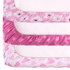 The Peanutshell Mini Crib Sheet Set for Girls - 3 Pack - Multiuse for Pack n Play, Playard, Playpen, Mini Crib - Mod Floral - 3 of 4