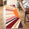 Boho Rugs Washable Kids Rug Non Slip Nursery Rug Low Pile Floor Mat Soft & Non-Shedding Sunshine Carpet Colorful Rainbow Printed Indoor Rugs - 3 of 4