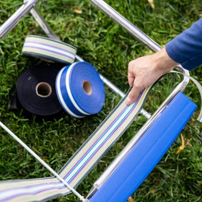Solid Gold UV-Resistant Polypropylene Lawn Chair Webbing, 2.25" x 150'