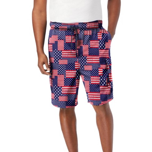 Big and tall american flag swim trunks on sale