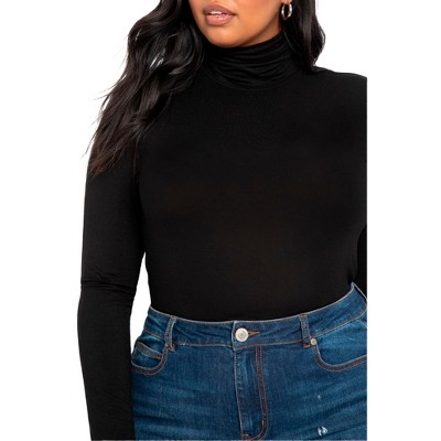 ELOQUII Women's Plus Size Layering Turtleneck
