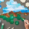 Bright Creations 60 Pack Unfinished Wooden Hexagon Pieces for DIY Crafts, 3 Inch Cutouts for Wood Burning, Painting, Wall Decorations - 4 of 4