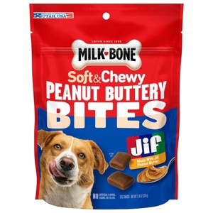 Milk-Bone Peanut Butter Flavor Chewy Dog Treats - 11.8oz - 1 of 4