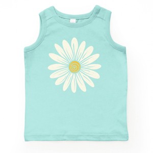 The Juniper Shop White Daisy Youth Tank Top - XL - Seafoam - 1 of 4