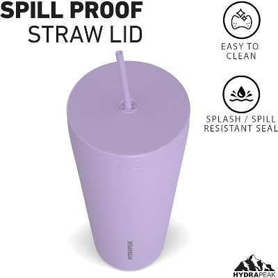 Digital Lavender 25 oz Stainless Steel Insulated Travel Tumbler with Straw