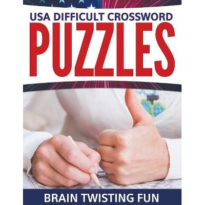 USA Difficult Crossword Puzzles - by  Speedy Publishing LLC (Paperback)