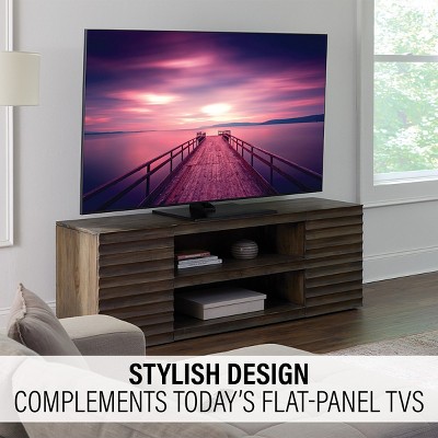 Elegant Black Swivel TV Stand 40"-86" with Integrated Cable Management