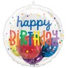 LoonBalloon 20 Inch Insider Birthday Rainbow Balloon with 4 latex balloons- Colorful & Festive - 2 of 3