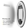 Oval Frameless Anti-Fog LED Wall Bathroom Mirror - 3 of 4