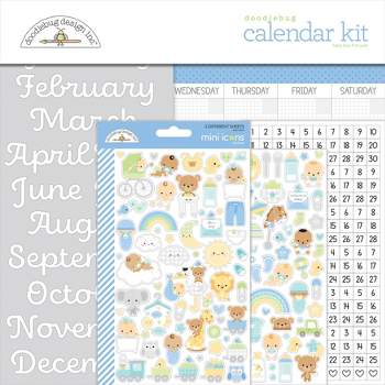 Doodlebug First Year Calendar Kit-Baby Boy