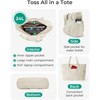 FATMOON Tote Bag for Women with Zipper, Gym tote with Compartments, Work Tote Nurse Dance Yoga Bag for Travel - 4 of 4
