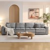 VYNXARIA 4 Seats,Oversized Sectional Sofa,L Shaped Corner Couch with Detachable Seat & Back Cushion,Corduroy Upholstery Convertible Sleeper Sofa&Couch - 2 of 4