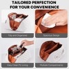 Travel Makeup Bag,Large Capacity Cosmetic Bags for Women,Waterproof Portable Pouch Open Flat Toiletry Bag, with Divider and Handle，White - 3 of 4