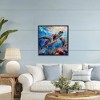 Stupell Industries Rainbow Sea Turtle & Bubbles Framed Giclee Art, Black, 24" x 24" - 3 of 4