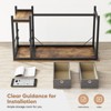 NicBex Modern Home Office Computer Desk with 2 Drawers & Open Shelf,Industrial Style Corner Writing Desk with for Study,Studio - 4 of 4