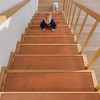 BAGOKIE 15PCS Non-Slip Carpet Stair Treads 8"x30" Mats Indoor for Wooden Steps - 2 of 4