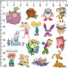 Nickelodeon 90'S Sticker Pack Die Cut Vinyl Large Deluxe Stickers Variety Pack of 50 - 2 of 4