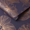 Lotus Plum Purple and Copper Floral Paste the Wall Wallpaper - 3 of 4