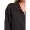 Women's Half Zip Fleece Sweatshirt - ZENANA - 2 of 2