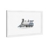 Wynwood Studio 21"x15" Blue Head Train Transportation Framed Art Print: Modern Decor, Digital Print, Plastic Frame, Wall Mount - 2 of 4
