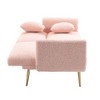 CAVINAS Loveseat Sofa with Metal Feet, Modern Convertible Sofa, Vintage Accent Sofa, Upholstered Sofa Couch for Living Room - 2 of 4