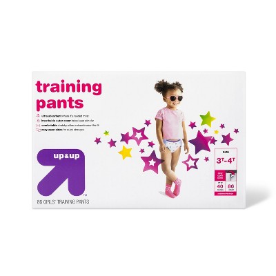 Training Pants for Girls (Size 3T-4T, 21 Pants) Pink/White