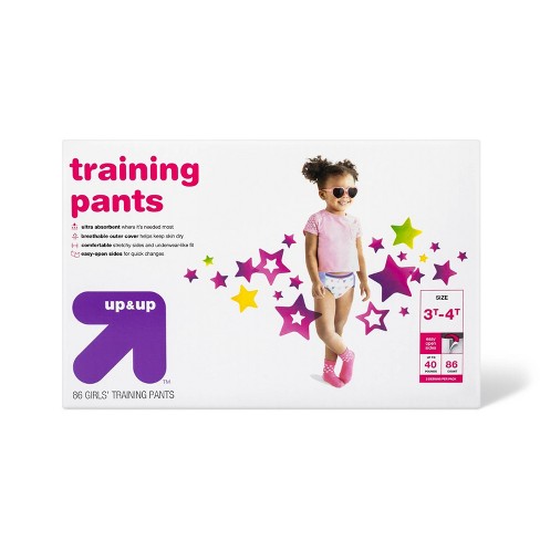 Girls' Training Pants - 3t-4t - 86ct - Up & Up™ : Target