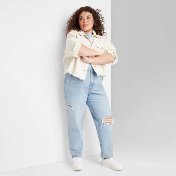 Women's Super-High Rise Tapered Jeans - Wild Fable™ Light Blue