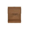 FONTOI End Table Modern Walnut Finish and Open Storage Design Regal Coffee Table for Living Room with Side Shelf, Walnut, 23.35"*42"*18.65" - 4 of 4