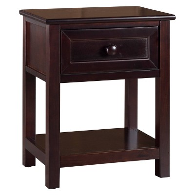 Schoolhouse 4.0 Wood 1 Drawer Nightstand Chocolate - Hillsdale Furniture