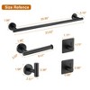 Matte Black Bathroom Fixture Collection 5 Pieces Set - 4 of 4