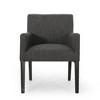 Upholstered Fabric Contemporary Arm Chair with Track Arms, Cushioned Seat, Sleek Clean Lines and Comfortable Seating - 2 of 4