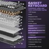 MaseiKar B75 Mechanical Keyboard,75%Layout with Knob,Hot Swappable RGB Backlit Gasket Mounted,Double-Shot PBT Keycaps(Dark Grey,Cocoa Cream V2 Switch) - 3 of 4