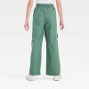 Girls' Wide Leg Soft Cargo Pants - art class™ - 2 of 3