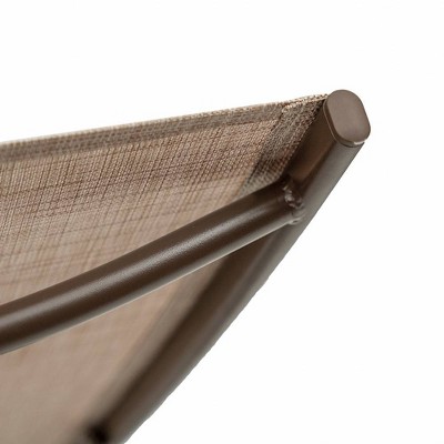 Adjustable Beige Aluminum Outdoor Chaise Lounge