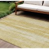 Gold Wheat And Ivory Botanical Leaves Washable Indoor Outdoor Area Rug - 2 of 4