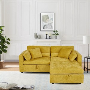 MyDepot Modern Sectional Sofa with Storage Function and 2 Pillows - 1 of 4