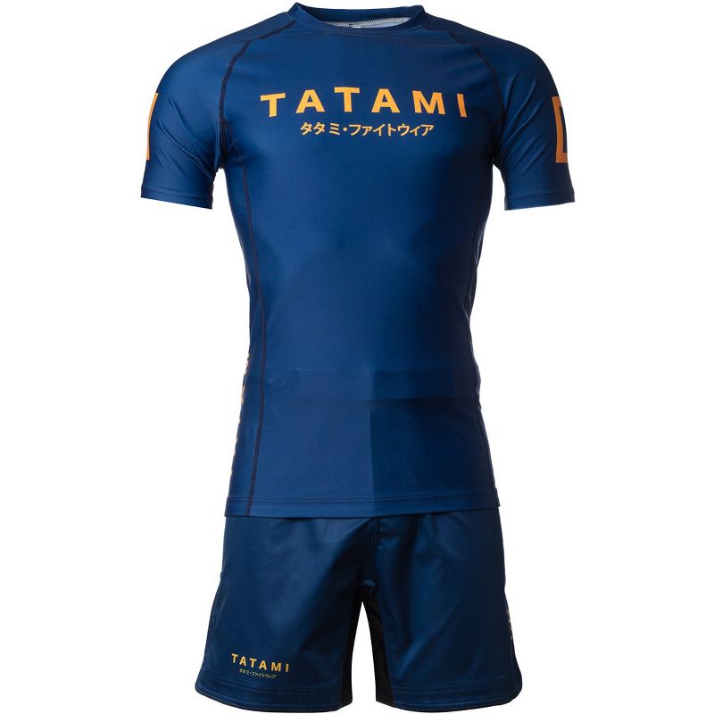 Tatami Fightwear Katakana Short Sleeve Rashguard - Navy, 5 of 7