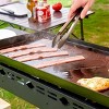 SKONYON 3-Burner Propane Gas BBQ Grill with Side Burner,  Wheels, Shelves - 4 of 4