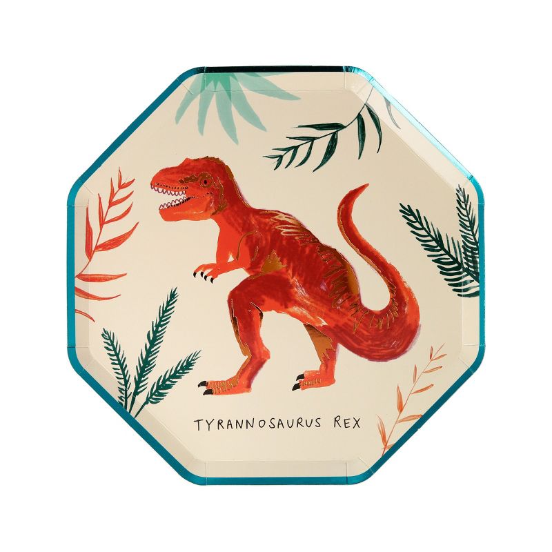 Meri Meri Dinosaur Kingdom Side Plates (Pack of 8), 5 of 9