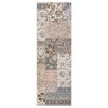 2x6 Area Rug Patchwork Washable Rug Floral Printed Vintage Distressed Rug - 2 of 4