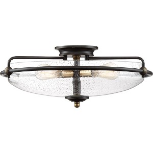 Griffin Palladian Bronze Flush Mount Light - 1 of 4